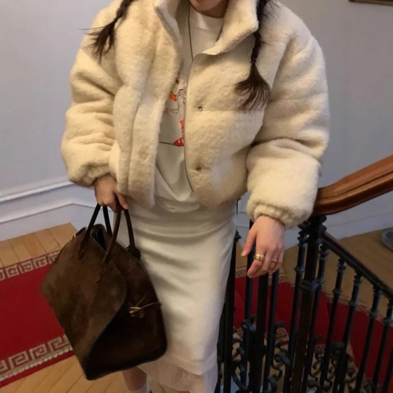 빵빵 뽀글이 귀여운 숏 아우터