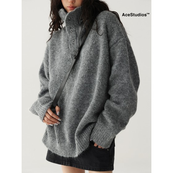 니트 하이넥 여성 이너