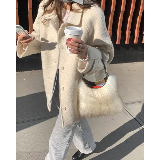 오버사이즈 뽀글이 아우터