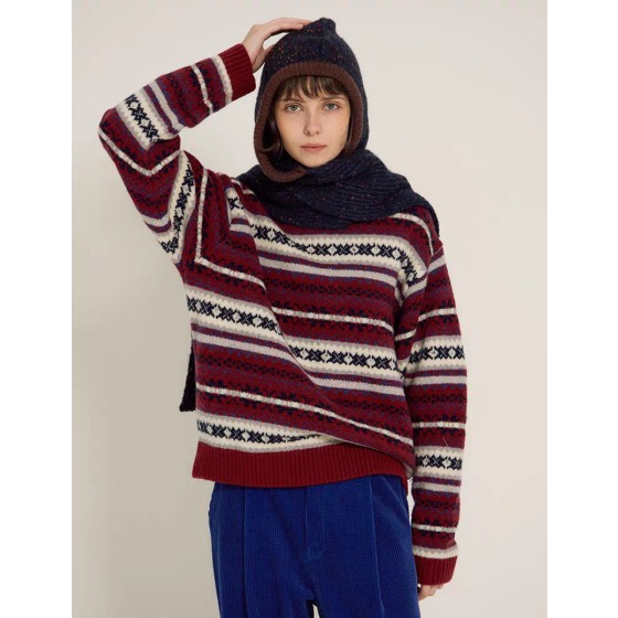 귀여운 겨울 여성 니트